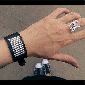 Handmade exclusive leather bracelet 🖤